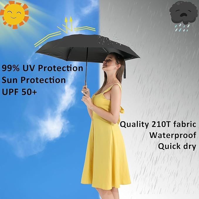 Image of Umberalla Automatic Open Travel with Wind Vent,Umbrella big size for men, Umbrella for girls, Umbrellas for rain,Windproof Umberalla Large for Man,Women (Light Black)