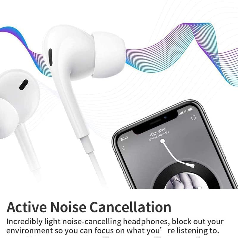 Image of Type-C Wired Earphones for iPhone | Hi-Fi Sound, Built-in Mic & Volume Control | Compatible with iPhone 15, 16, 17, 17 Pro, iPad & All Type-C Devices