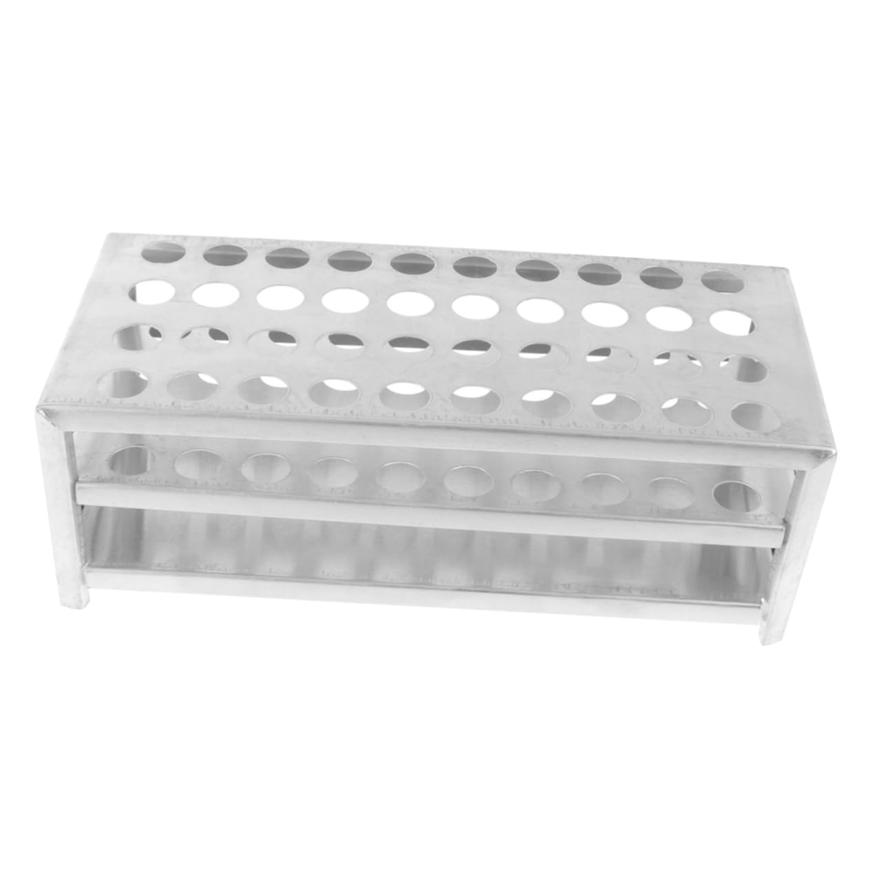 MUSISALY Test Tube Rack Tube Holder for Laboratory 40x12.5 Aluminum Easy to Clean Essential Lab Accessory