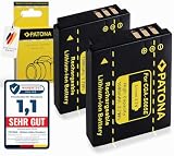 PATONA 2x CGA-S005 Batteria 1000mAh per Panasonic Lumix LX3 LX9