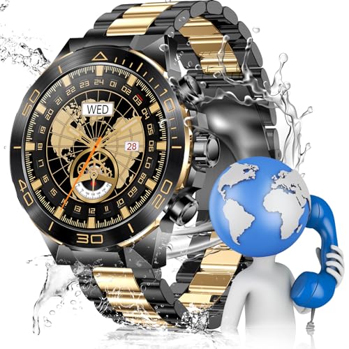 Reloj Inteligente Hombre Con 1.43 Amoled Pantalla, Reloj Hombre Digital Con Llamadas Bluetooth, Ip68 Smartwatch Hombre Con 107 Modos Deportivos, Pulsómetro, Para Android Ios Dominante Negro Y Dorado Reloj Inteligente Hombre Con 1.43 Amoled Pantalla, Reloj Hombre Digital Con Llamadas Bluetooth, Ip68 Smartwatch Hombre Con 107 Modos Deportivos, Pulsómetro, Para Android Ios Dominante Negro Y Dorado