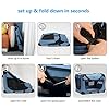 Petprsco-Portable-Collapsible-Dog-Crate-Travel-Dog-Crate-24x17x17-with-Soft-Warm-Blanket-and-Foldable-Bowl-for-Large-Cats-Small-Dogs-Indoor-and-Outdoor Travel Dog Crate with Soft Warm Blanket