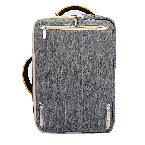 Vangoddy 4 In 1 Canvas 10 Inch Tablet, Laptop Bag For Microsoft Surface 3 10.8, Pro 3 12, Pro 4 12.3, Proscan 10 Inch Tablet, Sony Xperia Z, Z2, Lg G Pad 2 10.1 (Grey) #TOP2