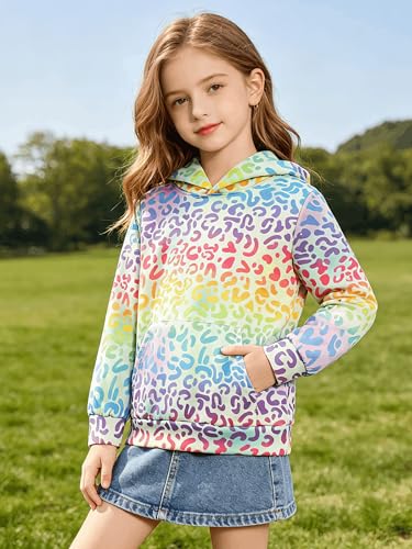 Image of uideazone Teen Girl Sweatshirt Hoody Hoodies Hooded Pullover with Pockets 4-14 Years