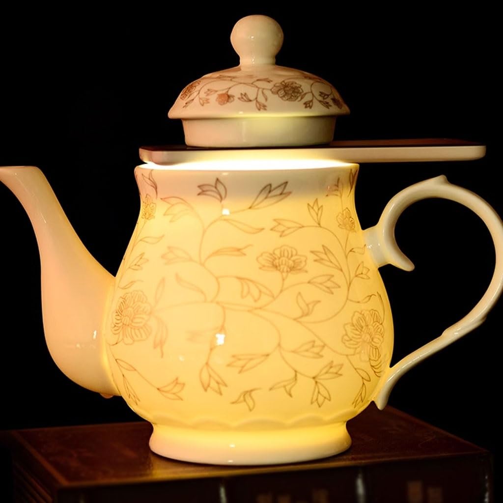 Teiera Teiera in Ceramica Postmoderna Semplice for Uso Domestico, Teiera di Grande capacità, Grande Set da tè Teiera A Pentola Singola Teiere