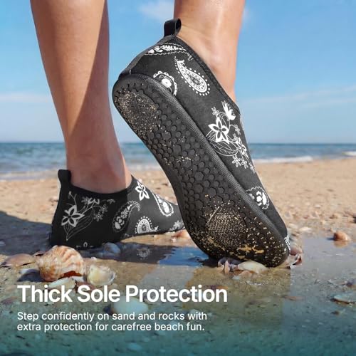 Image of Water Shoes for Women Men Quick-Dry Aqua Socks Swim Beach Outfits Barefoot Yoga Exercise Wear Sport Accessories Pool Camping Must Haves River Hiking Adult Youth Size