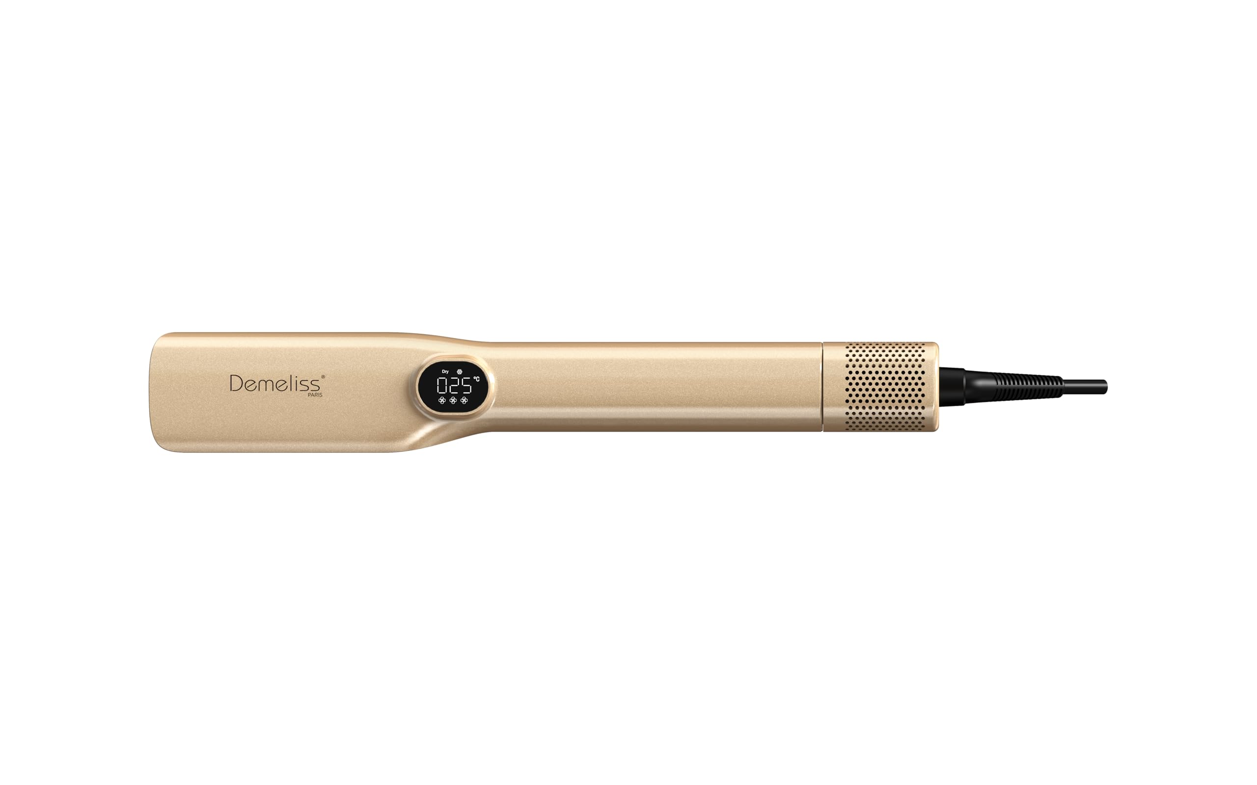 Demeliss Lisseur Séchant Liss & Dry – Fer à Lisser 2-en-1 – Sèche, Lisse - Cheveux Humides – Moteur Digital BLDC Puissant – Lissage Rapide – Accessoire Coiffure Femme - Trousse Thermorésistante