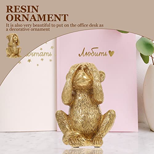 Figura Decorativa de Resina Mono Moderno miniatura 2