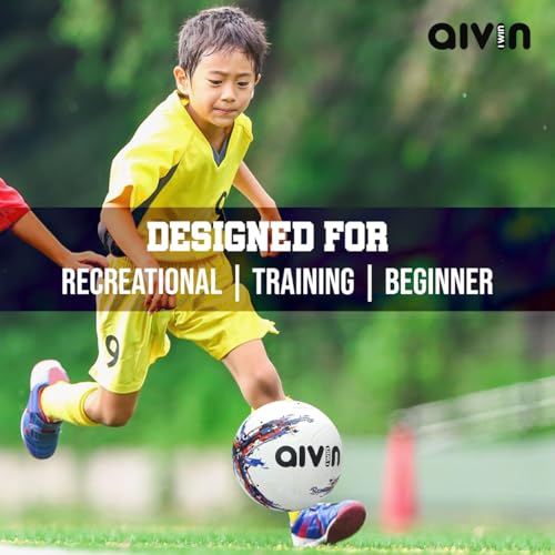 Image of Aivin Strong Football Size 5 Rubber Moulded Soccer Ball Men Women