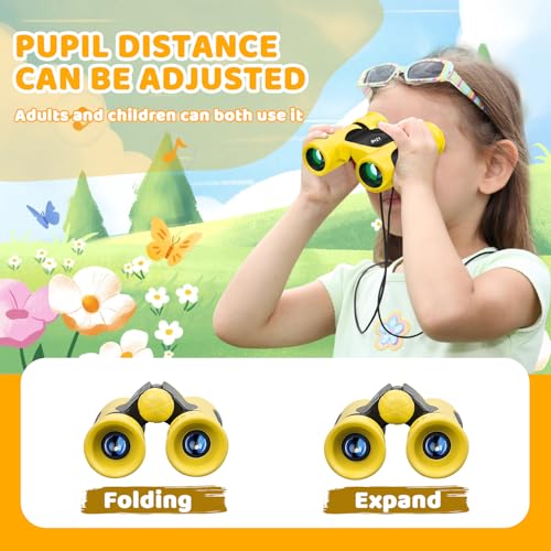 Binoculares para niños 8x21 alta resolución compactos miniatura 3