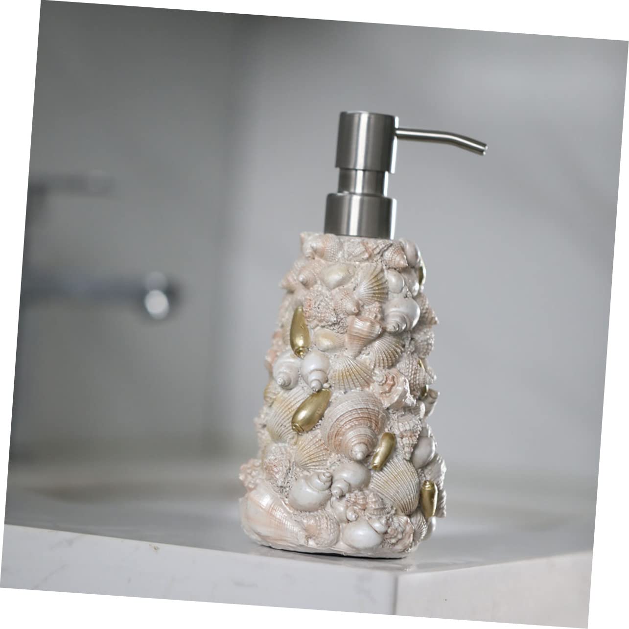 Healeved Stainless Steel Soap Dispenser Pump Hand Soap Dispenser for Kitchen Bathroom Easy to Press Pump Bottle