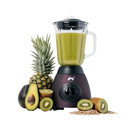 Ovation 500W Matt Purple Blender with 2 Speed Functions, 1.5L Glass Jug & Stainless Steel Base