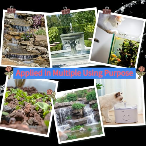 Image of Conquerall CHA-450 140GPH 550L /H AC 110V Submersible Pump 8W for Fish Tanks, Water Features, Ponds, Aquariums, Fountains, Statues, Backyard Fountains, Pump Hydroponics, and Pet Waterers