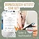 Amari ® Baby Fußabdruck Set mit 2 Tierpostern (Motiv Löwe) & Clean Touch Pad - Geschenke zur Geburt - Fußabdruck Baby Tierbild - Baby Abdruckset - Fussabdruck Baby - Babyparty Geschenk