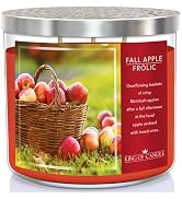 King of Candle | Fall Apple Frolic - Large, Strong Scent, 3 Wick Luxury Candle - Macintosh Apple ...