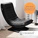 Casaria® Sessel verstellbare Rückenlehne 360° Drehbar Klappbar 150kg Belastbarkeit 60x105x87cm Gepolstert Wohnzimmer Gaming Relax Boden Lounge Sessel Schwarz