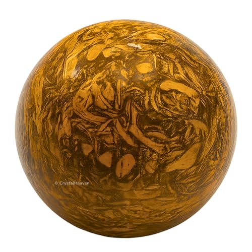 Image of Certified Mariyam Jasper Crystal Ball for Meditation - Premium Crystal Vastu Items for Home and Feng Shui Items for Good Luck - Ideal for Pooja Supplies and Spiritual Practices (2 inch Inch)