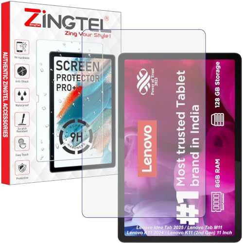 Image of Matte Screen Guard Compatible With Lenovo Tab M11 / Idea Tab 2025 / K11 Gen 2 / K11 2024 (11 Inch Tablet) Flexible Anti Glare Matte Screenguard Not a Tempered Glass Screen Protector