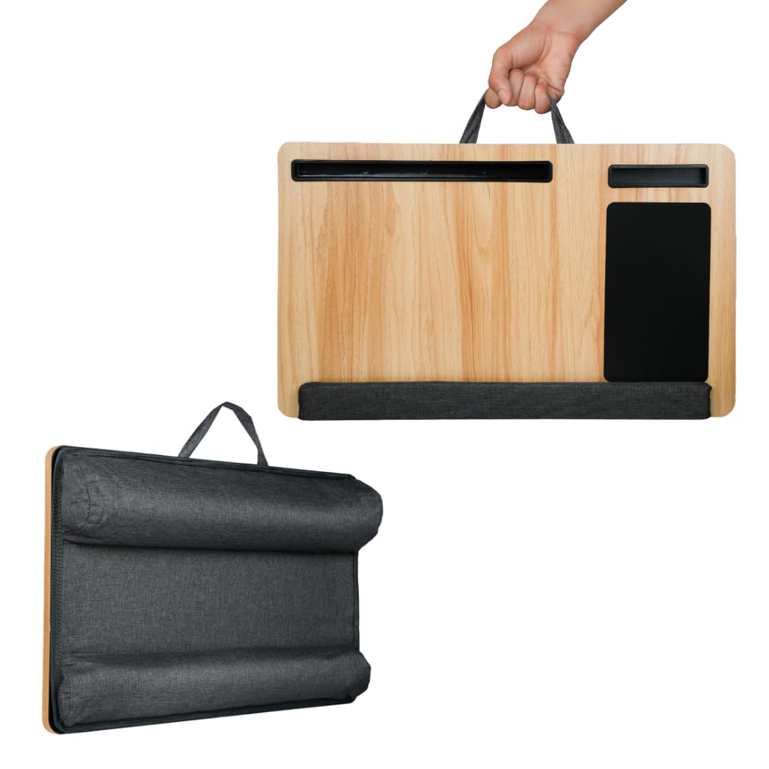 See full amazon price history chart for Unimos Lap Desk with Cushion Padding for Wrist and Lap Support | Multifunctional Laptop Table with Mobile, Tablet Slots & Built-in Mouse Pad | Comfortable Study and Work from Home & Office (Walnut) Unimos Lap Desk with Cushion Padding for Wrist and Lap Support | Multifunctional Laptop Table with Mobile, Tablet Slots & Built-in Mouse Pad | Comfortable Study and Work from Home & Office (Walnut) (B0D73T82P6) Amazon Price History, Amazon Price Tracker