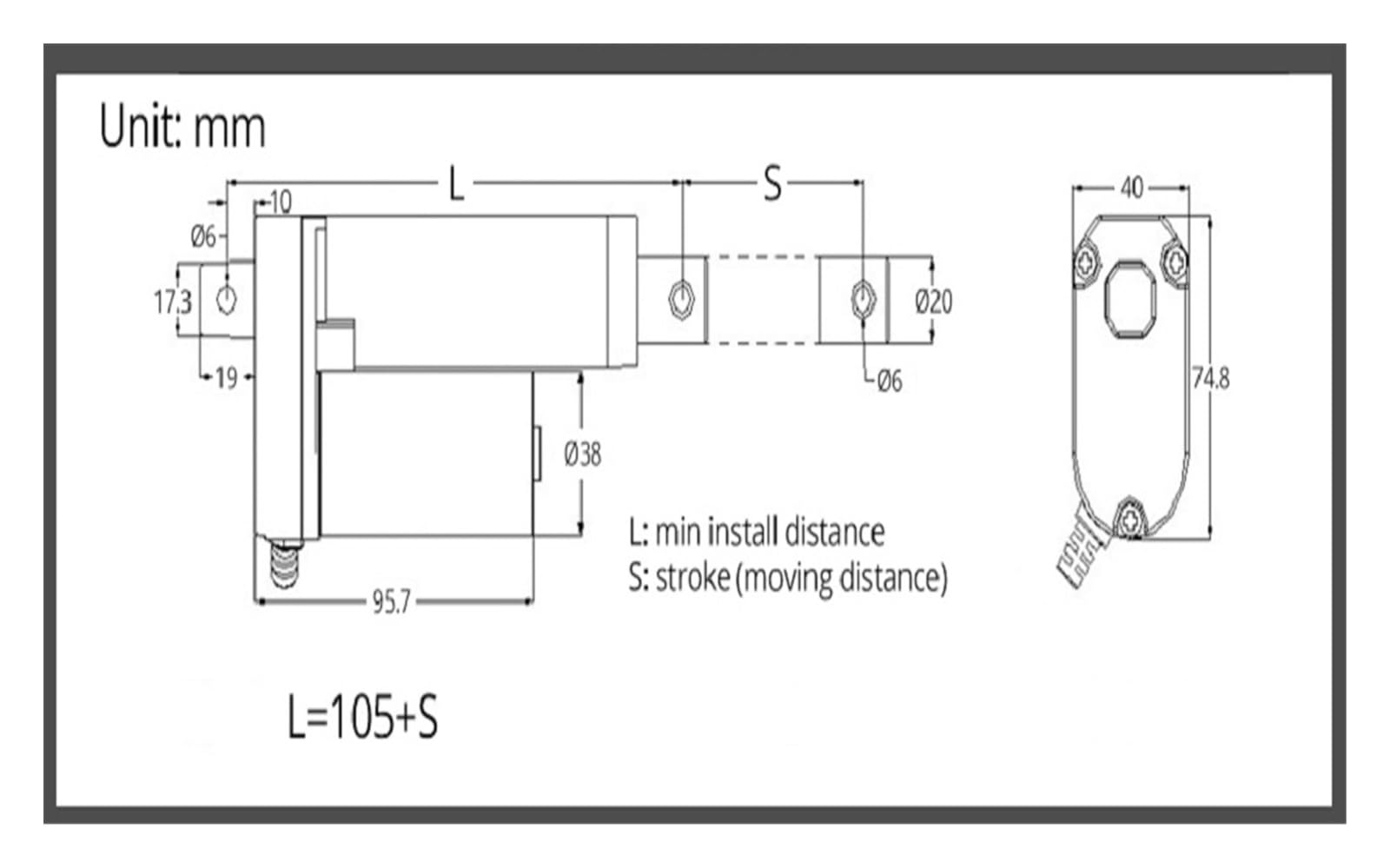 Actuador lineal Actuador lineal de 24V, 50mm, 100mm, 150mm, 200mm, engranaje de Metal de carrera, Motor lineal eléctrico for abrir puertas de maletero de coche, ventanas para uso en exteriores(150N 70