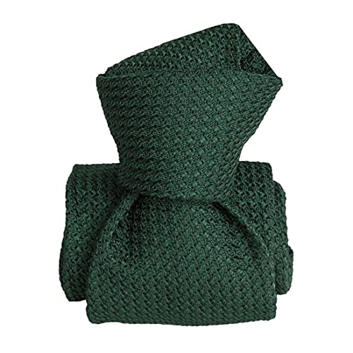 Cravate Grenadine Beverly Segni Et Disegni Vert Uni : Le Cadeau Masculin Idéal