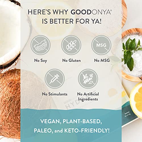 GOODONYA Organic Hydration Electrolyte Powder 20 Servings & Stick Packs 12ct | Lemon, Plant-Based - Thumbnail 7