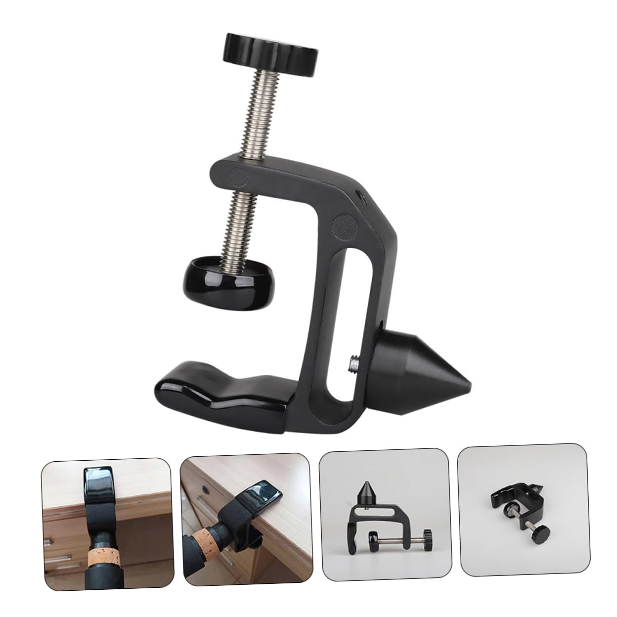 Gatuida Soporte Cónico Clarinete para Escritorio de Multifuncional Metal Negro en Abs Diseño para Fijar Corcho Pulir y Adecuado para Fotografía y Uso Práctico