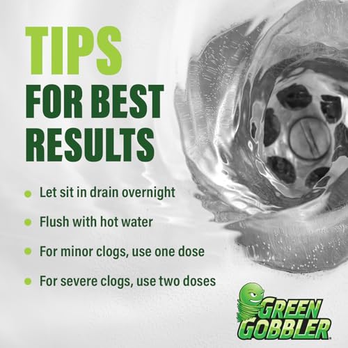 Image of Green Gobbler Drain Clog Remover With 5 Pack of Drain Snake Tools | Drain Opener | Drain cleaner | Toilet Clog Remover