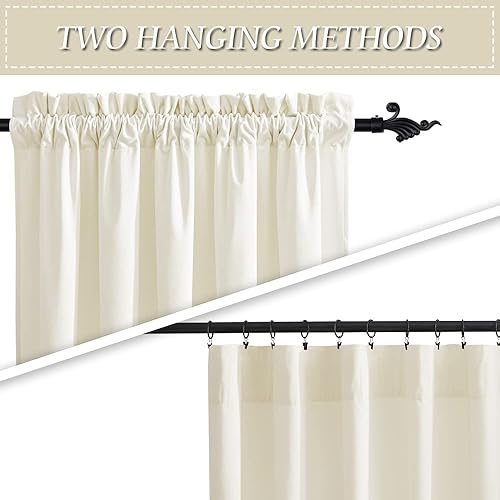 Miniatura 7 de Cortinas florales semiopacas para sala de estar, 63 pulgadas de largo, mezcla de lino y algodón, paneles de cortina bohemias para dormitorio, 1