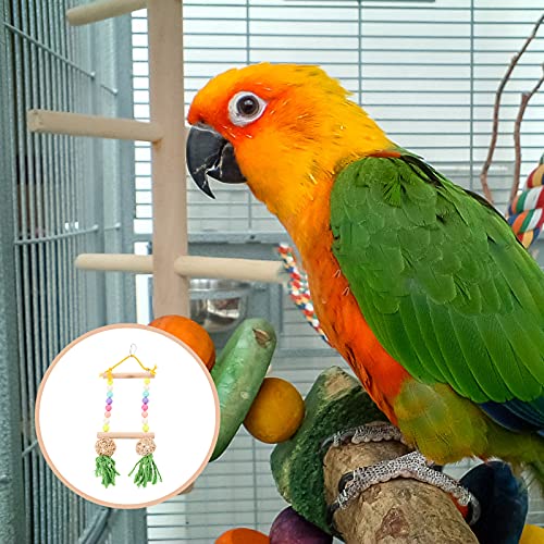 iplusmile Vogel Accessoire 1 st Huisdier Vogel Swing Papegaai Stand Swing Opknoping Kauwspeelgoed Tuin Decoratie - Afbeelding 5