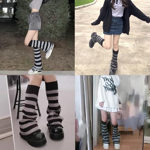 Image of Leg Warmers Harajuku with Lace Button Knit Harajuku Japanese Style Kawaii Lolita Gothic Flared and Loose Fit