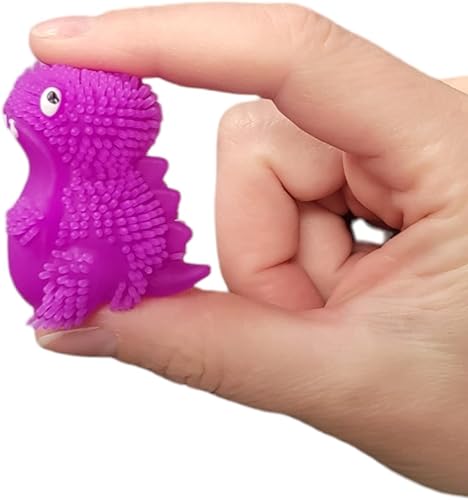 Miniatura 4 de Mini bolas de dinosaurio acolchadas (paquete de 24) (1.75 pulgadas) de dinosaurio para aliviar el estrés, juguetes suaves y divertidos para