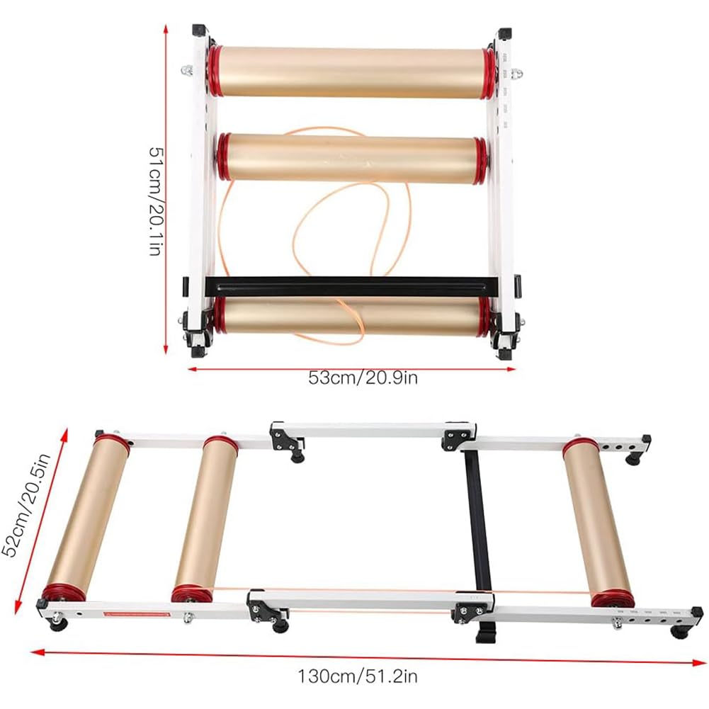 Rodillo de entrenamiento para bicicleta plegable, rodillo de entrenamiento para bicicleta para ejercicios en interiores, rodillo de entrenamiento para bicicleta de aleación de aluminio de alta resis