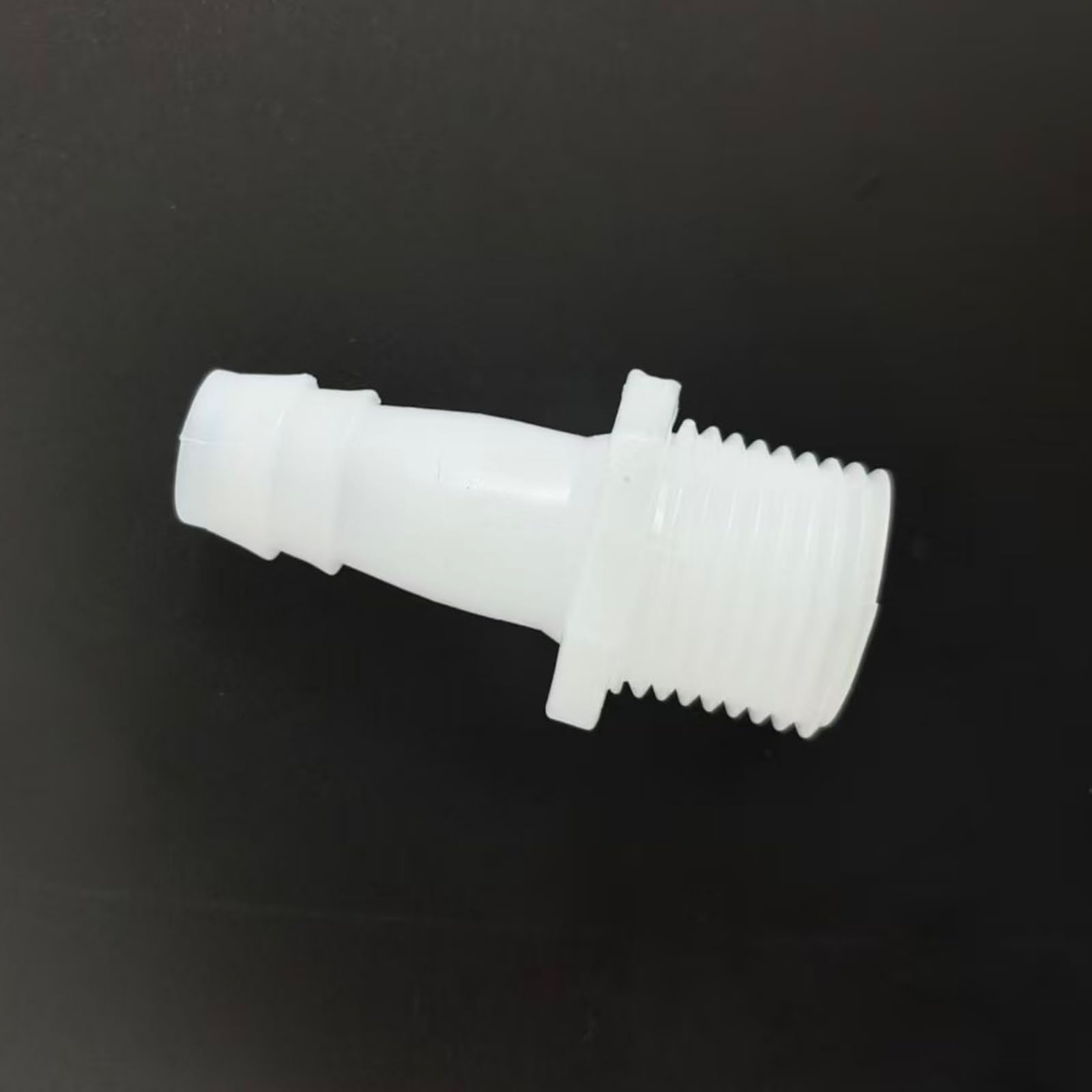 PP Plastikowa złączka do węża wielokrotnego użytku 3/8G Złącze adaptera z gwintem męskim 100 szt(1/2inch 1/2G White)