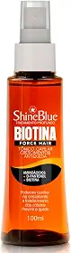 Tonico Capilar Biotina Crescimento e Antiqueda Fios do Cabelo Force Hair Shine Blue
