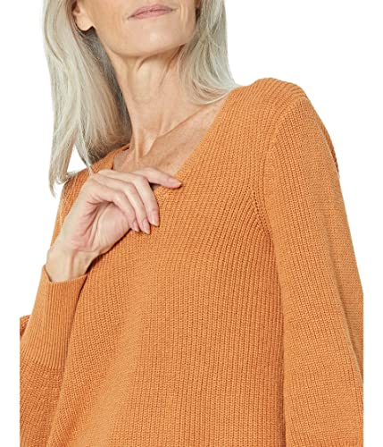 NIC+ZOE Women's Petite Shaker Knit V Neck Sweater3