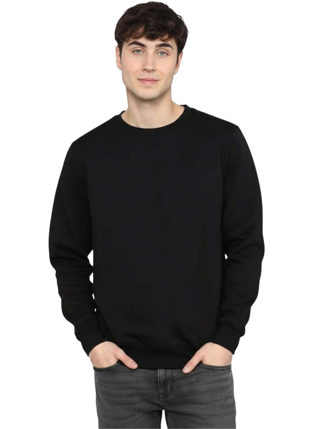 leotude Men's Regular Fit Loopknit Round Neck Printed Sweatshirt || Men's Winter Wear-picture-28