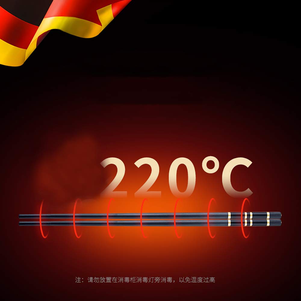 Baguettes, baguettes en fibre de verre réutilisables japonaises chinoises coréennes baguettes en bois baguettes à cheveux 10 paires coffret cadeau-antibactérien et antibactérien cadeaux haut de gamme,