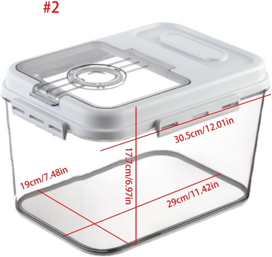 Kitchen Countertop Rice Storage Box Accessory for Storing Toasts Cook and More