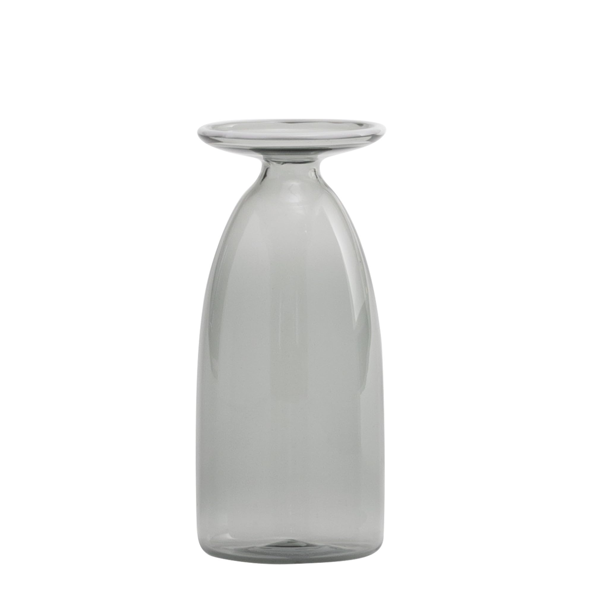 Vase en verre soufflé Un Fiore 120 gris pour sublimer vos compositions florales de salon