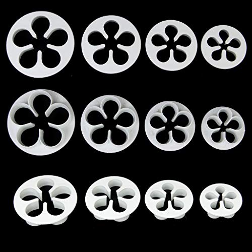 Image of Jamboree 47 Piece Fondant Cake Cookie Plunger Cutter Sugarcraft Flower Leaf Butterfly Heart Shape Decorating Mold DIY Tools