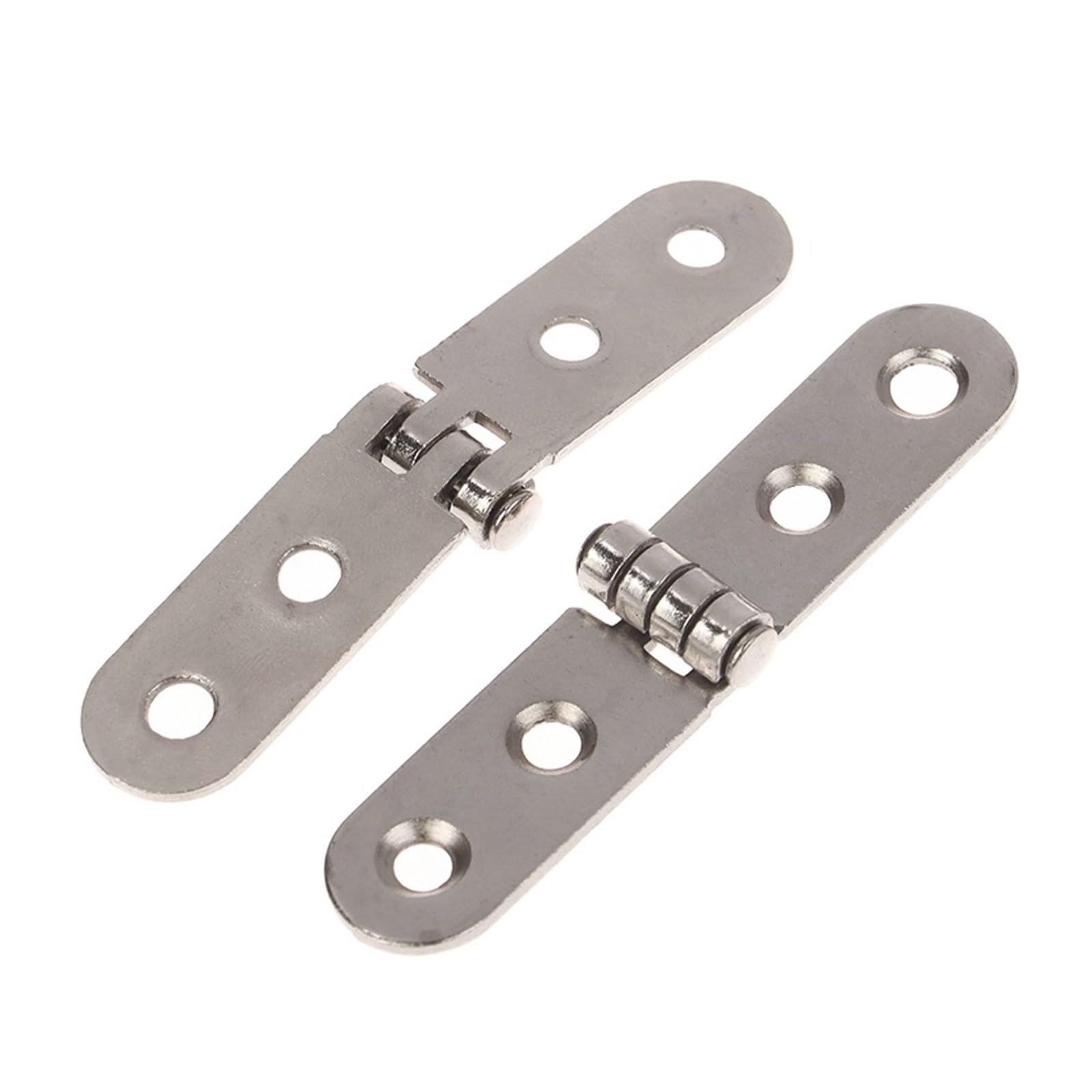 180 Degree Folding Hinge 2Pcs 76 * 15mm 180 Degree Foldable Hinge Flap Screw-On Hinges for Sewing Machine Cabinet Door for Furniture