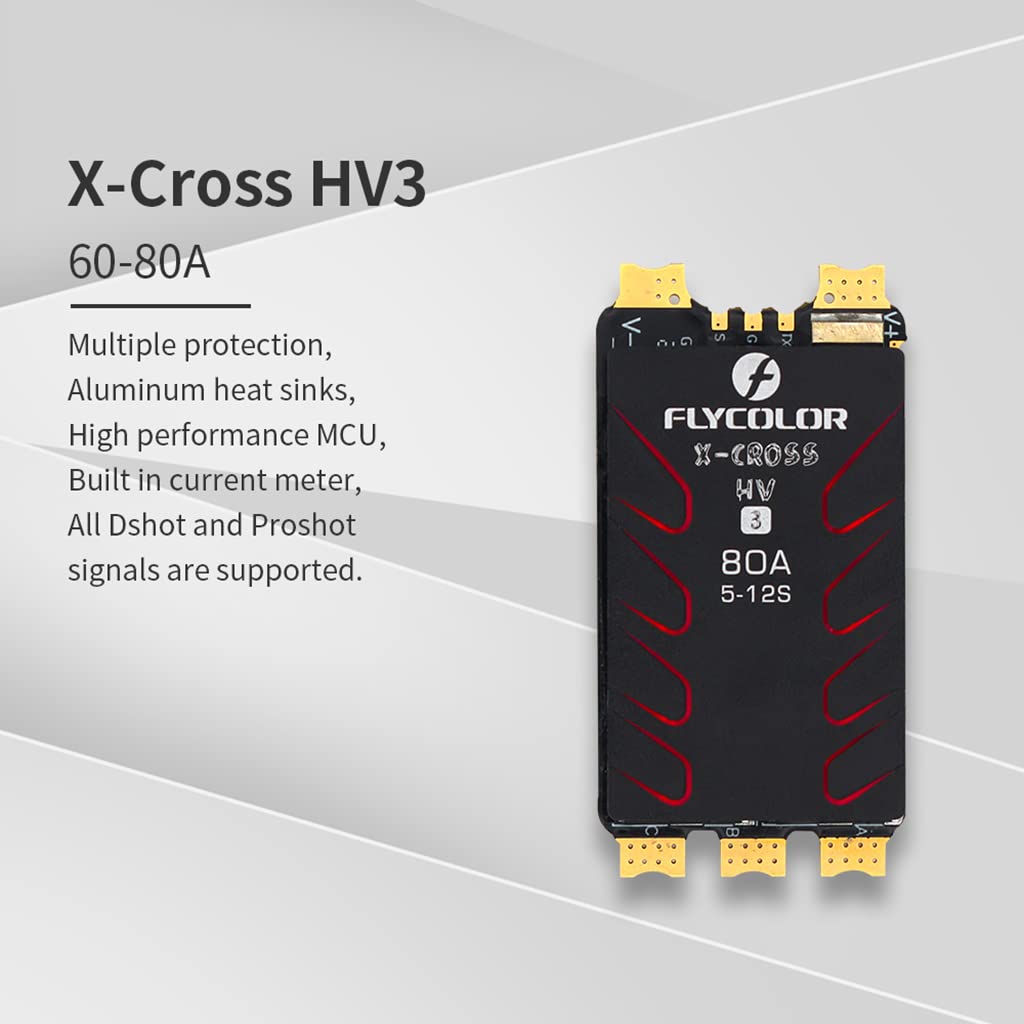MINGCHUAN X-Cross HV3 BLHeli32 Brushless ESC for RC Airplane Multirotor Cinelifter FPV Drone (120A)