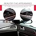 winterrock Car Interior Moulding Trim Strip, 33Ft/10M Auto Electroplating Decoration Styling Door Dashboard, Car Decorative Flexible Filler Insert Strip, Interior Accessory with Installing Tool (Red)