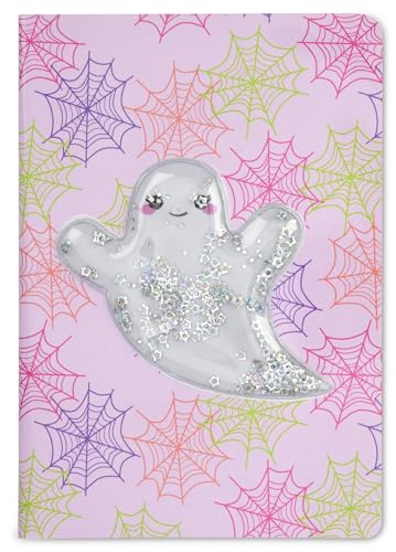 iscream Spooky Season Floating Glitter Halloween Holographic Accent Book-Bound Lined-Page 5.75