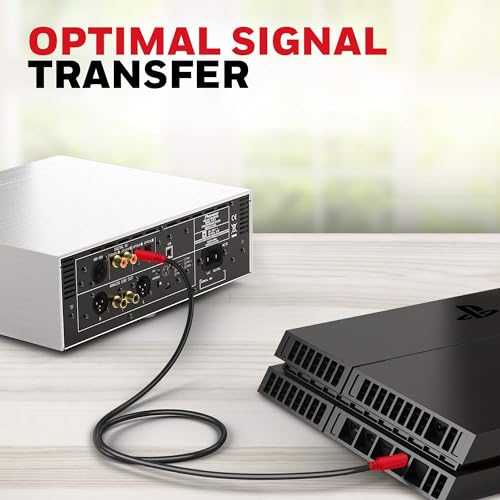 Honeywell Digital Optical Audio Toslink Cable 2 meter, 24K Gold Plated Connectors, PVC Jacketed Copper Wire, Compatible with Home Theatres (7.1),... - Image 2