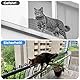 TOFFCAEA Katzennetz für Balkon, 6x2m Katzennetz Drahtverstärkt, mit 18M Befestigungsseil, Stark, Langlebig, UV-Beständig, Wetterfest, Geeignet für Balkone, Terrassen und Fenster (Olivgrün, 2x6 m)