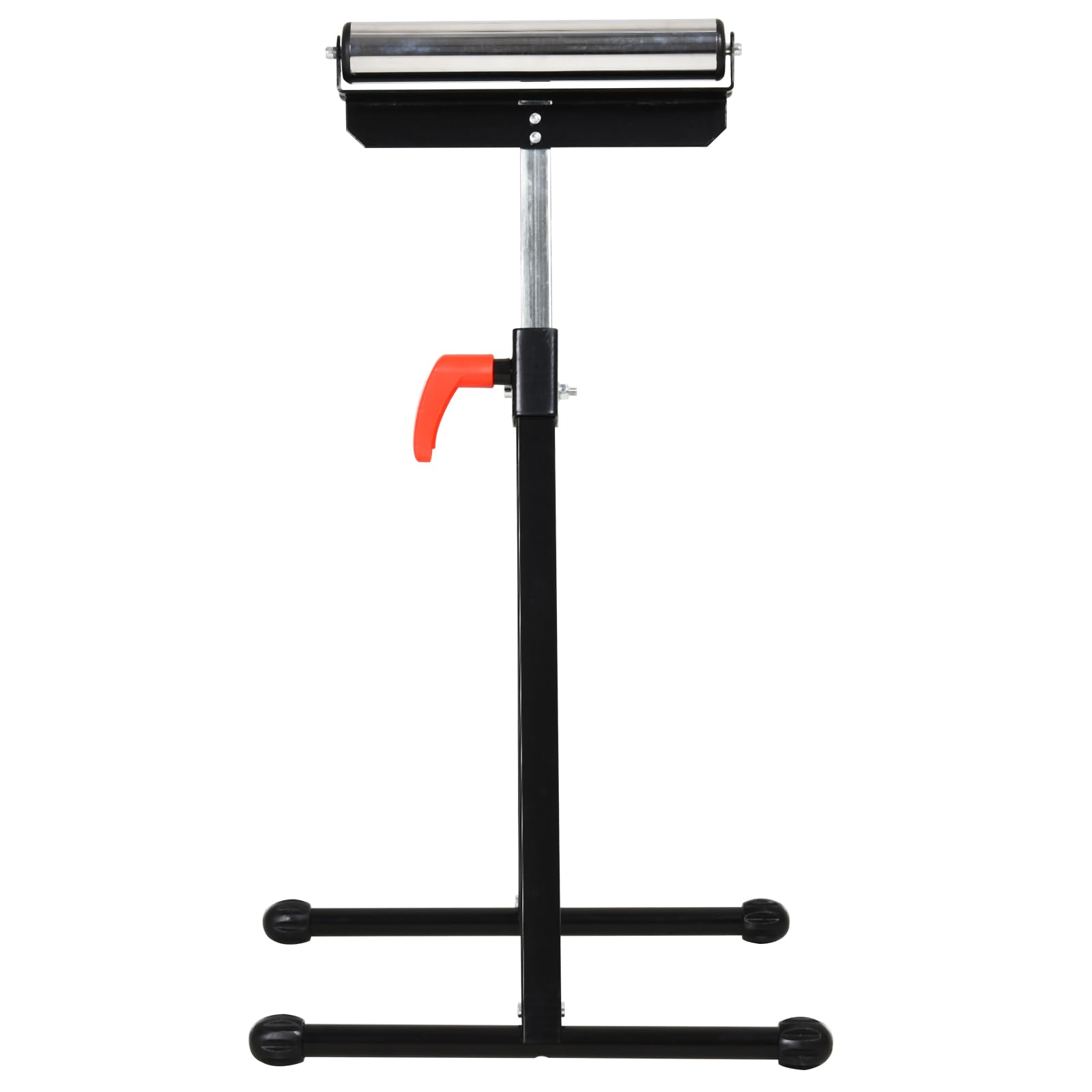 HOMCOM Rollenbock, Rollenauflage, Höhenverstellbares Arbeitsbock, Rollenständer, Hiflsbock, Stützbock, bis 90 kg, Metall, Schwarz, 44 x 50 x 68-110 cm