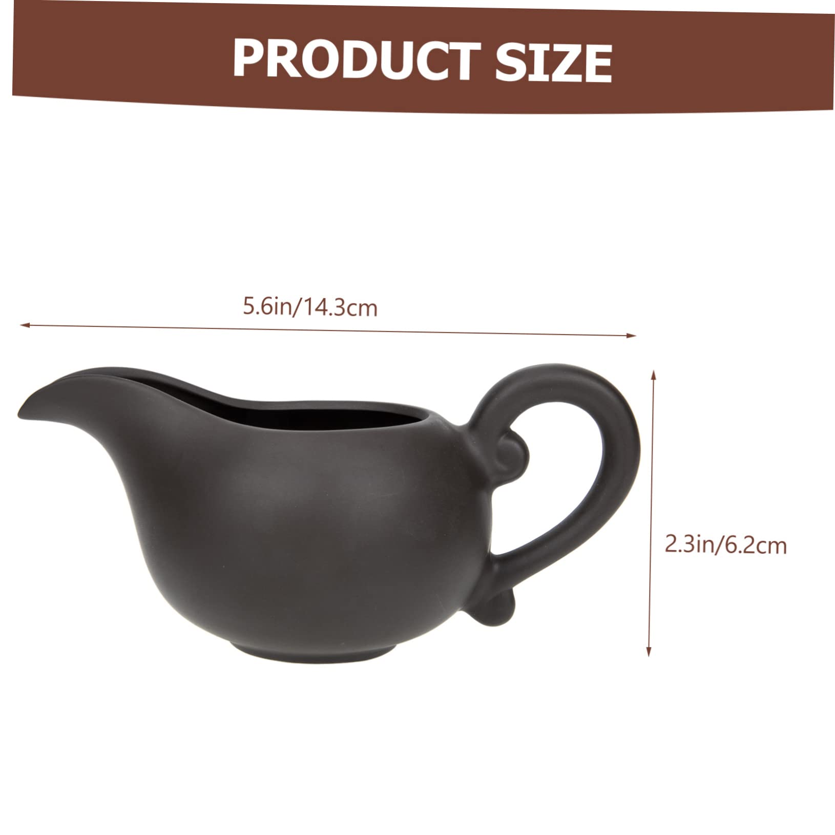 Cabilock Ceramic Creamer Pitcher for Milk Honey and Sauces for Restaurants Coffee Shops and Home Use for Dressings Salsas and Appetizers
