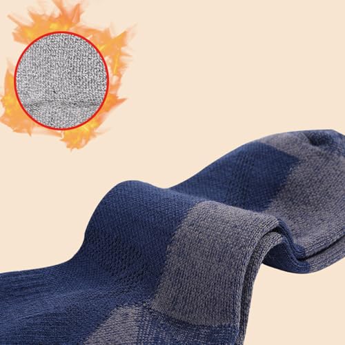 Socks for Sports, Fitness and Casual Outing, Comfortable, Breathable, Machine Washable, High Resilience, Soft, Abrasion-Resistant, Pilling-Resistant - 1 Pack, Blue2
